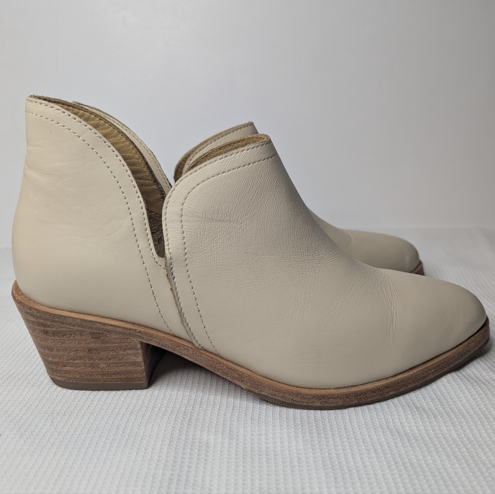 Nisolo Mia Everyday Ankle Booties in Ivory Women's Size 6.5 Anthropologie